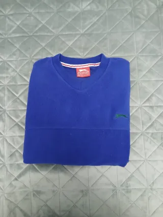 Sudadera Slazenger V-Neck Azul Eléctrico