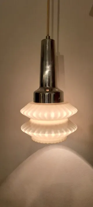 Lámpara de techo Art Déco original años 40