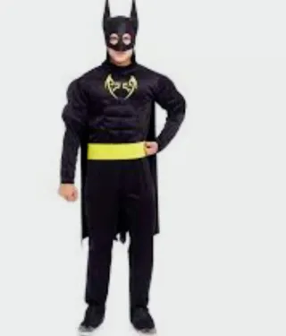 Disfraz Batman Negro y Amarillo