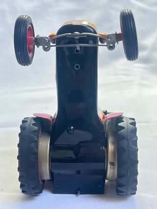 Tractor de Juguete Metálico Rojo y Amarillo