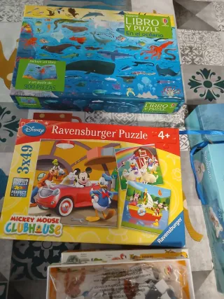 Lote Puzzles y Juegos Creativos