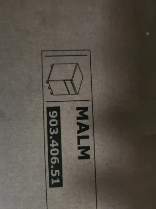 Mesita Ikea Malm Blanca Nueva