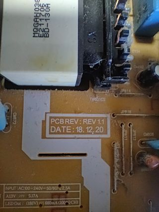 Fuente Alimentación TV Samsung UE65RUT405U