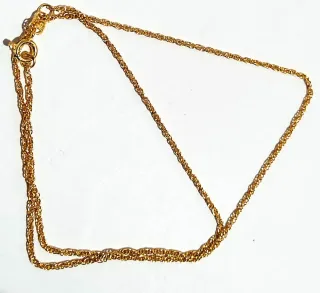 Cadena cordón 18k 3,4 gr