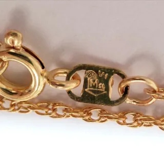 Cadena cordón 18k 3,4 gr