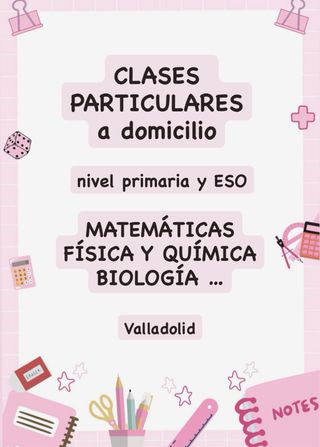Clases particulares primaria-ESO en Valladolid