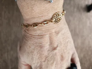 Pulsera Acero Inoxidable Baño Oro