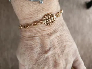 Pulsera Acero Inoxidable Baño Oro