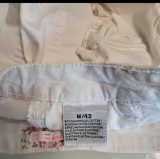 Shorts donna strappati bianchi