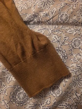 Jersey Zara cuello alto marrón Talla S