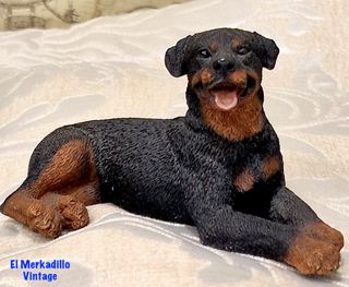 Figura perro Rottweiler resina