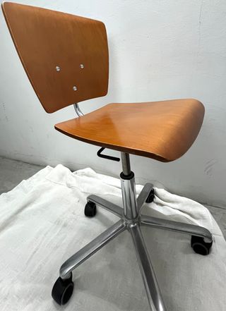 Silla de escritorio madera y metal