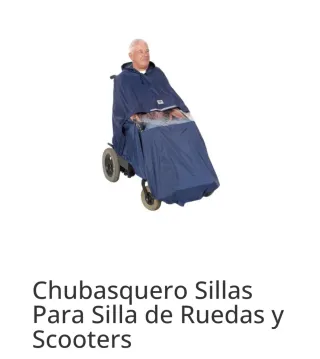 Chubasquero para Silla de Ruedas y Scooters