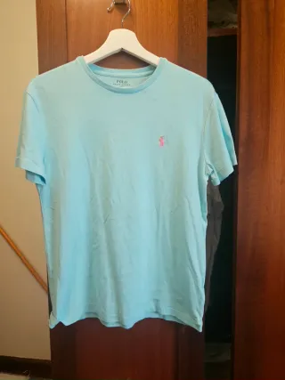 Camiseta Polo Ralph Lauren Azul Rosa