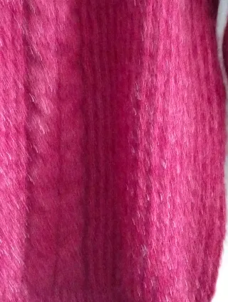 Maglione donna Borgogna con treccia