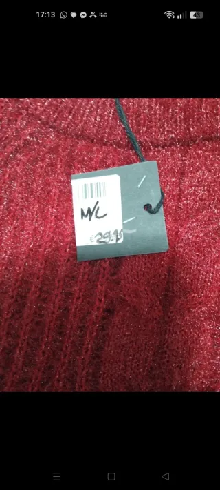 Maglione donna Borgogna con treccia