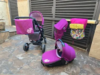 Conjunto carrito bebé y accesorios