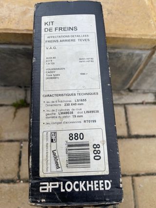 Juego Zapatas Freno VW Caddy
