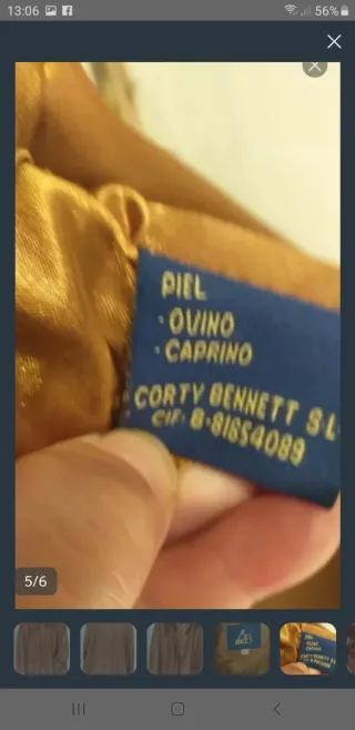 Chaqueta Piel Ovina Peletería Araujo Mujer