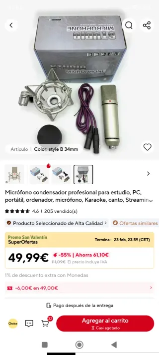 Micrófono Condensador