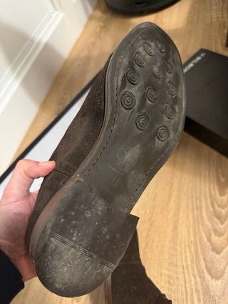 Zapatos de ante marrones