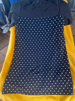 Vestido negro lunares sin estrenar