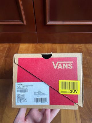 Vans Old Skool Piel Azul Gris Talla 44