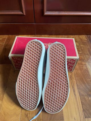 Vans Old Skool Piel Azul Gris Talla 44