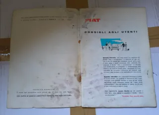 Libretto Fiat - Consigli Utenti 21 Ed. 1966