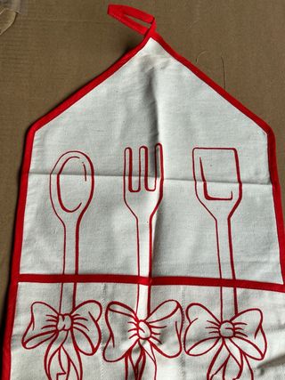 Portacucchiai da appendere in tessuto