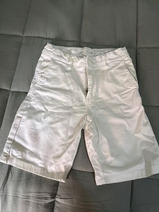 Pantalón Chino Zara Niño Talla 7 Blanco