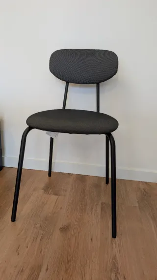 Juego de 2 sillas tapizadas