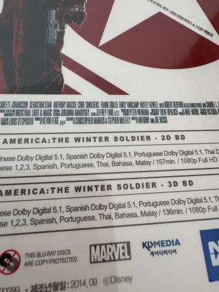 Capitán América: Soldado de Invierno Blu-ray