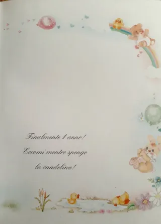 Album Nascita Orsetto Rosa