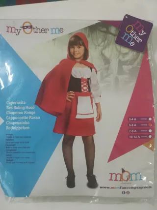 Caperucita Roja Talla 5-6 Años