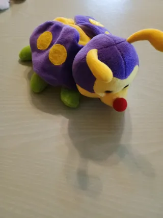Peluche Ape Viola Giallo Verde