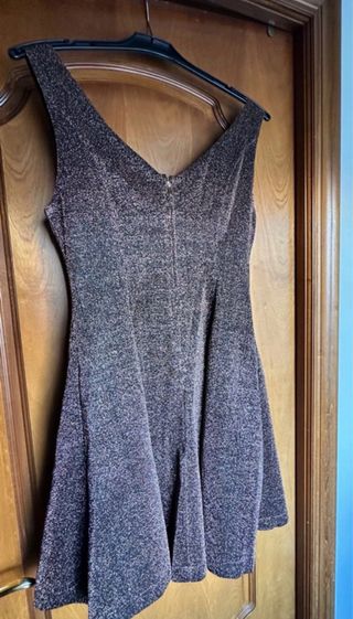 Vestido Molly Bracken Negro y Rosa Brillo