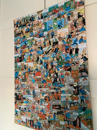 Cuadro collage Tintín