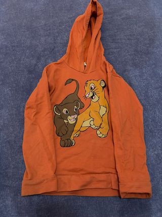 Sudadera Naranja con Dibujo de Simba 5 años