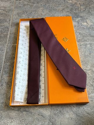 Corbata Louis Vuitton Roja Nueva a estrenar