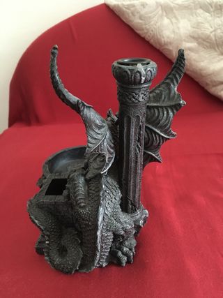 Candelabro cenicero dragon fantasia
