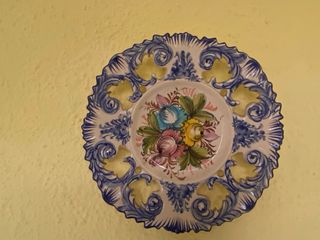 Lote de 5 platos decorativo de cerámica