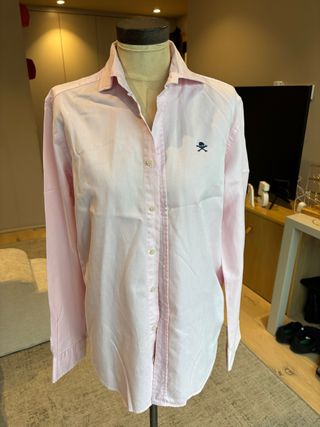 Camisa Scalpers Rosa Talla 38 Hombre
