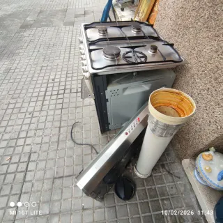 Cocina y Campana Gas Inox