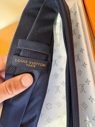 Corbata Louis Vuitton Azul Nueva