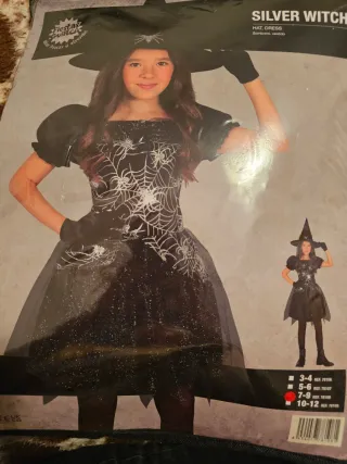 Disfraz Bruja Silver Witch Talla 7-9 años