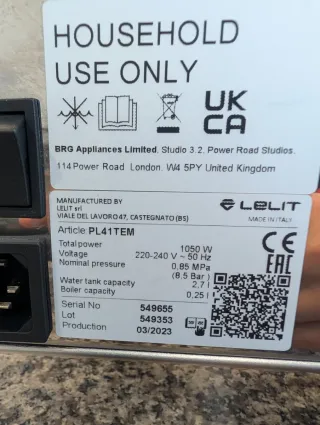 Lelit Anna PID Cafetera Espresso