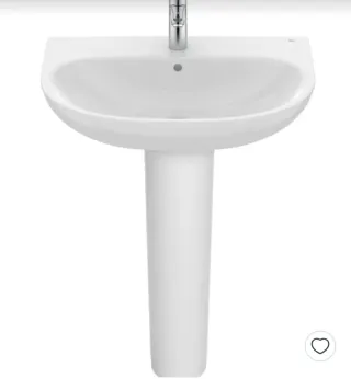 3 Lavabos con Pedestal Blancos