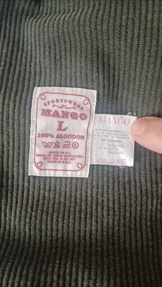 Cazadora vaquera Mango forro pana vintage