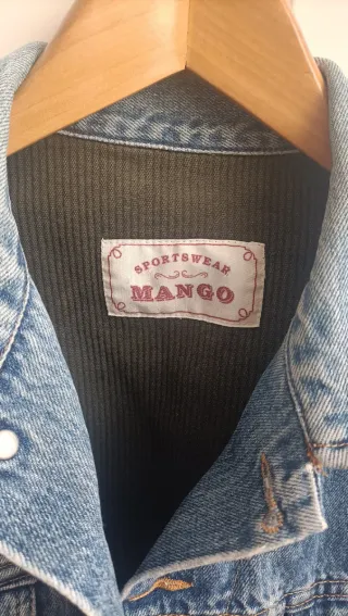 Cazadora vaquera Mango forro pana vintage